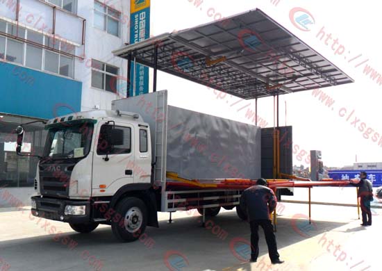 側(cè)展大型舞臺(tái)車